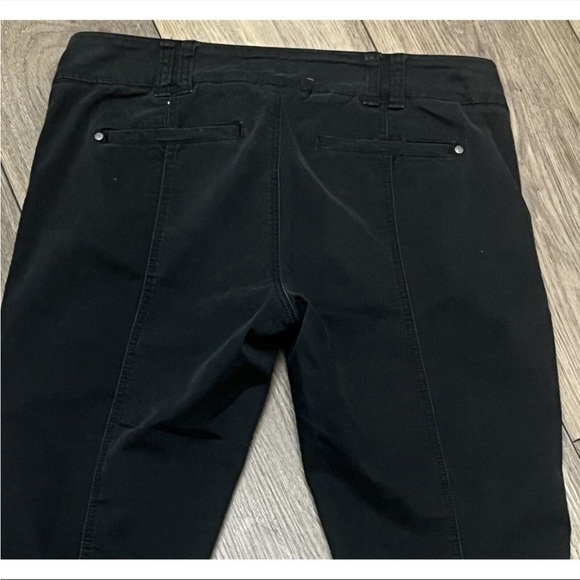 Anthropologie Pilcro black Skinny Leg moto pant Size 6 Ankle Zippers Mid Rise - Picture 8 of 8